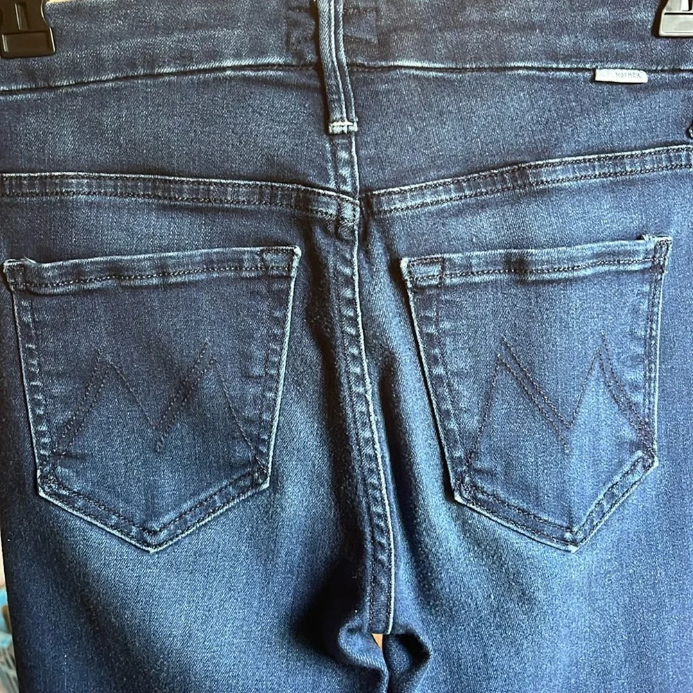 Mother High Waisted Looker Fray Hem Skinny - Size 24 - Picture 11 of 15